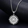 wholesale Sterling Silver Stone Zodiac Necklace 12 Constellation Horoscope Pendant-0-23