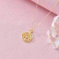 wholesale 14K Yellow Gold Real Diamond Tree of Life Pendant Necklace for Women Gift-0-3