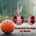 TOUPOP Sterling Silver Sports Earrings Baseball Basketball Volleyball Soccer Football Jewelry Gifts-0-2
