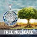 wholesale 925 Sterling Silver Tree Of Life Pendant With Blue Crystal Backdrop-0-4