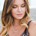 wholesale 925 Sterling Silver Gold Plated Cubic Zirconia Graduated Tennis Necklace For Women-0-1