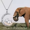 TOUPOP 925 Sterling Silver Cute Animal Necklace Frog Panda Elephant Koala Pig Fox Bunny Wolf-0-1