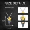 wholesale Arrowhead Necklace For Men 925 Sterling Silver/14k Gold Plated Arrow Head Pendant Necklace Chinese Amulet Talisman Protection Necklace Christmas Gift For Him -0-1