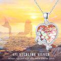 wholesale 925 Sterling Silver Mermaid Scales Heart Pendant Necklace for Women - Valentine's Day Gifts-0-5