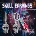 wholesale 925 Sterling Silver Gothic Skull Pendant & Studs Set Punk Style Jewellery Gift for Her Him-0-5