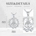 wholesale 925 Sterling Silver & White Crystal Anchor Necklace for Women, Sailor Gift, Bridesmaid Jewelry, Birthday Christmas Anniversary Present-0-2