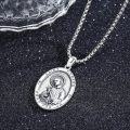 wholesale 925 Sterling Silver Saint Gerard Patron of Pregnant Women and Sick Children Medal Pendant Necklace for Men & Women-0-1