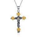 TOUPOP Sterling Silver Cross Jewelry Necklace Gift For Women-0-0