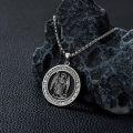 wholesale 925 Sterling Silver Saint Michael Medal Necklace Protection  for Men/Women-0-1