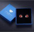 wholesale 925 Sterling Silver Red Opal Hedgehog Stud Earrings - Small and Adorable Animal Jewelry for Women-0-6