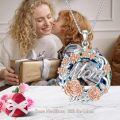 wholesale 925 Sterling Silver Mom Pendant Necklace Rose Gold Rose Blue Crystal Mothers Day Gift-0-1