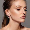 wholesale 925 Sterling Silver Mushroom Rabbit Hoop Earrings for Girls and Women Gift Idea-0-1