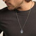 wholesale 925 Sterling Silver Aztec Lion Head Pendant Necklace  for Men-0-3