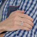 wholesale 925 Sterling Silver Men's Rings Wholesale With Engraving And Zircon Detail-0-3