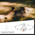 wholesale 925 Sterling Silver Love You Forever Capybara Charm Bracelet for Women Gifts-0-4