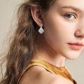 wholesale 925 Sterling Silver Tree Of Life Turquoise Drop Earrings For Women-0-1