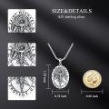 wholesale 925 Sterling Silver Saint Michael Medal Necklace Protection  for Men/Women-0-4