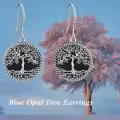 wholesale 925 Sterling Silver Abalone Shell Tree of Life Drop Earrings Wholesale for Women and Girls-0-23