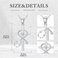 wholesale 925 Sterling Silver 925 Cubic Zirconia Heart-Shaped Stethoscope Cross Pendant Necklace-0-1