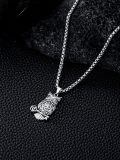 wholesale 925 Sterling Silver Owl Key Pendant Necklace Celtic Knot Design-0-4