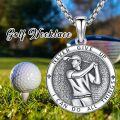 wholesale 925 Sterling Silver Golf Pendant Necklace Sport s for Him-0-4