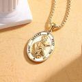 wholesale Gold 925 Sterling Silver Catholic Patron Saint Gerard Medal Necklace Pendant Amulet -0-1