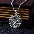 wholesale 925 Sterling Silver Firefighter Volunteer Axe Pendant Necklace for Men-0-1