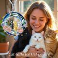 wholesale Sterling Silver Blue Crystal Cat Necklace for Women Mom Birthday Gift-0-7