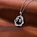 TOUPOP 925 Sterling Silver Heart Pendant Necklace, 18th Birthday Gift For Her-0-5