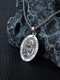 wholesale 925 Sterling Silver  Saint Joseph Medal Pendant Necklace for Men & Women-0-3