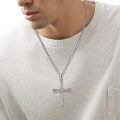 wholesale 925 Sterling Silver &  Mens Baseball Bat Cross Pendant Necklace 24 Chain-0-4