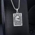 wholesale 925 Sterling Silver Skull Pendant Necklace  - Memento Mori Jewelry for Men & Women-0-4