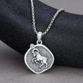 wholesale Sterling Silver Zodiac Constellation Necklace Astrology Pendant-0-48