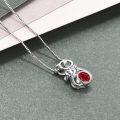 wholesale Sterling Silver Birthstone Cat Pendant Necklace for Women-0-22