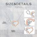 wholesale 925 Sterling Silver Heart & Stethoscope Pendant Necklace for Nurses Gifts-0-5