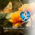 TOUPOP Sterling Silver Rose Gold Butterfly Necklace 925 Jewelry-0-2