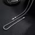wholesale 925 Sterling Silver 2mm 3mm Franco Foxtail Chain Necklace for Men Women 18 26 Inch-0-3