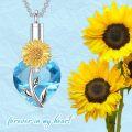 wholesale 925 Sterling Silver 12 Birth Month Flowers Urn Necklace for Ashes-0-4
