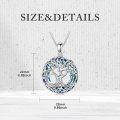 wholesale Sterling Silver Crystal Tree of Life Necklace Celtic Knot Jewelry for Women-0-47