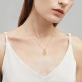 wholesale 14K Gold Diamond Heart Pendant Necklace with Chain for Women-0-1