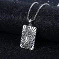 wholesale 925 Sterling Silver Archangel Michael Pendant Necklace for Men Women Catholic s 47cm Chain Length-0-4