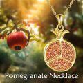wholesale 925 Sterling Silver Pomegranate Pendant Necklace-0-5