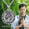 wholesale 925 Sterling Silver Saint Raphael Necklace with Healing Message Engraved – Hypoallergenic, Elegant Pendant for Women & Men, Perfect Gift for Birthdays, Valentine's Day, Christmas-0-5