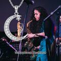 wholesale 925 Sterling Silver Crescent Moon & Star with Saxophone Charm Necklace for Women-0-4
