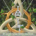 wholesale 925 Sterling Silver Celtic Trinity Knot & Saint Brigid's Cross Pendant Necklaces for Women and Men Irish  Set-0-4