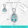 wholesale 925 Sterling Silver Birthstone Valentine s Day Tree of Life Teardrop Necklace-0-48