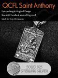wholesale 925 Sterling Silver St Anthony Protect Us Charm Mens Chain Necklace-0-2