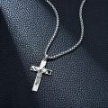 wholesale 925 Sterling Silver Crucifix Pendant Necklace-0-2