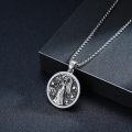 wholesale 925 Sterling Silver Virgo Angel Constellation Pendant Necklaces for Women Men Astrology Gifts-0-1