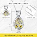 wholesale 925 Sterling Silver Birthstone Valentine s Day Tree of Life Teardrop Necklace-0-43
